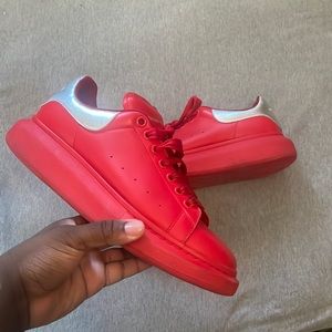 AUTHENTIC ALEXANDER MCQUEEN CLASSIC RED & SILVER